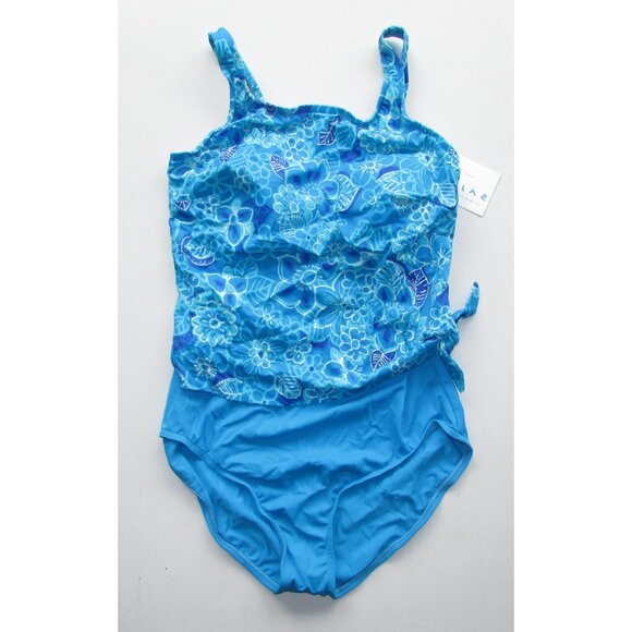 MAXINE of Hollywood Unikini 1 Pc Swimsuit - Sz 12 - NEW - Picture 2 of 13